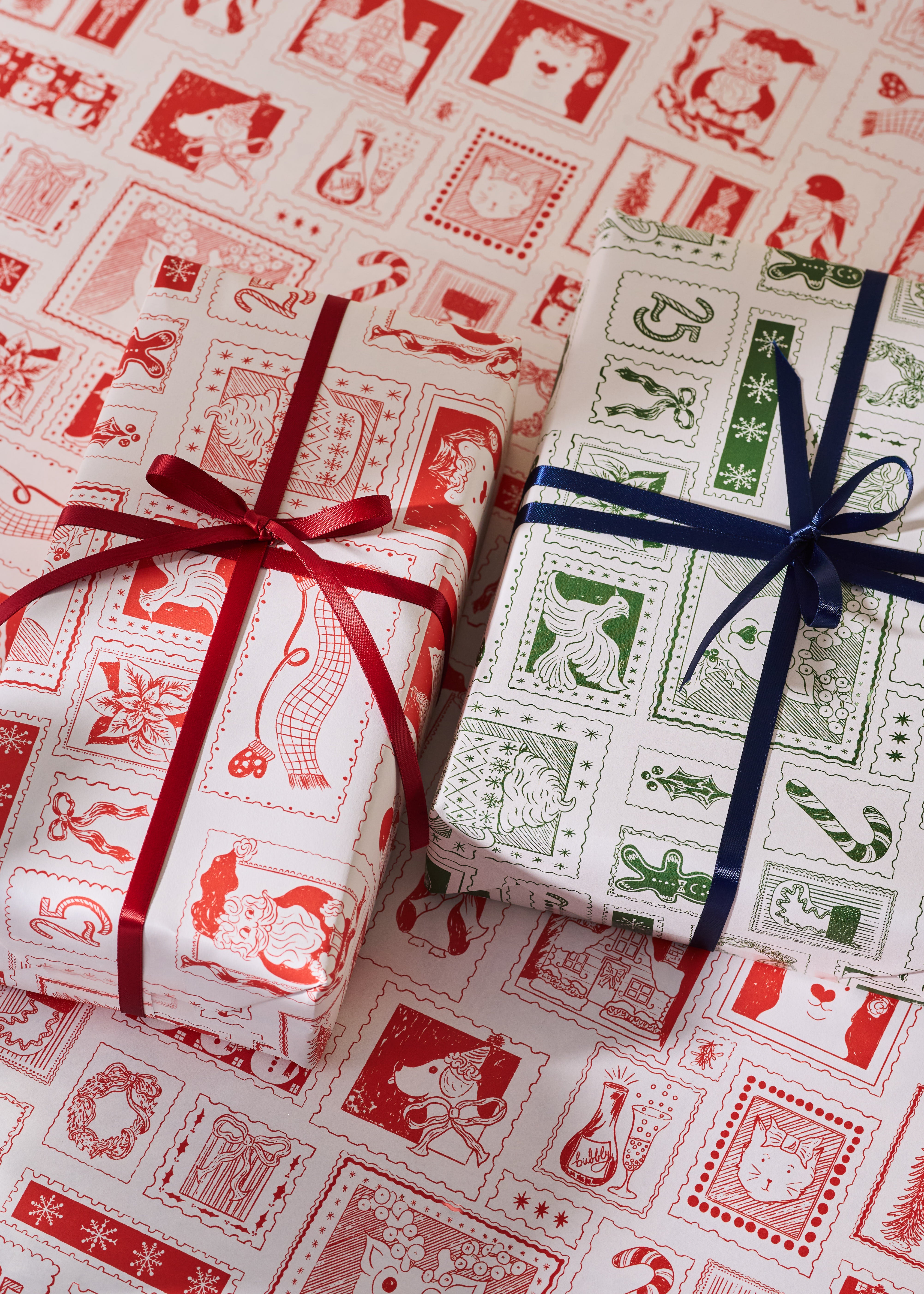 North Pole Post Double Sided Gift Wrap | Set of 3 Sheets