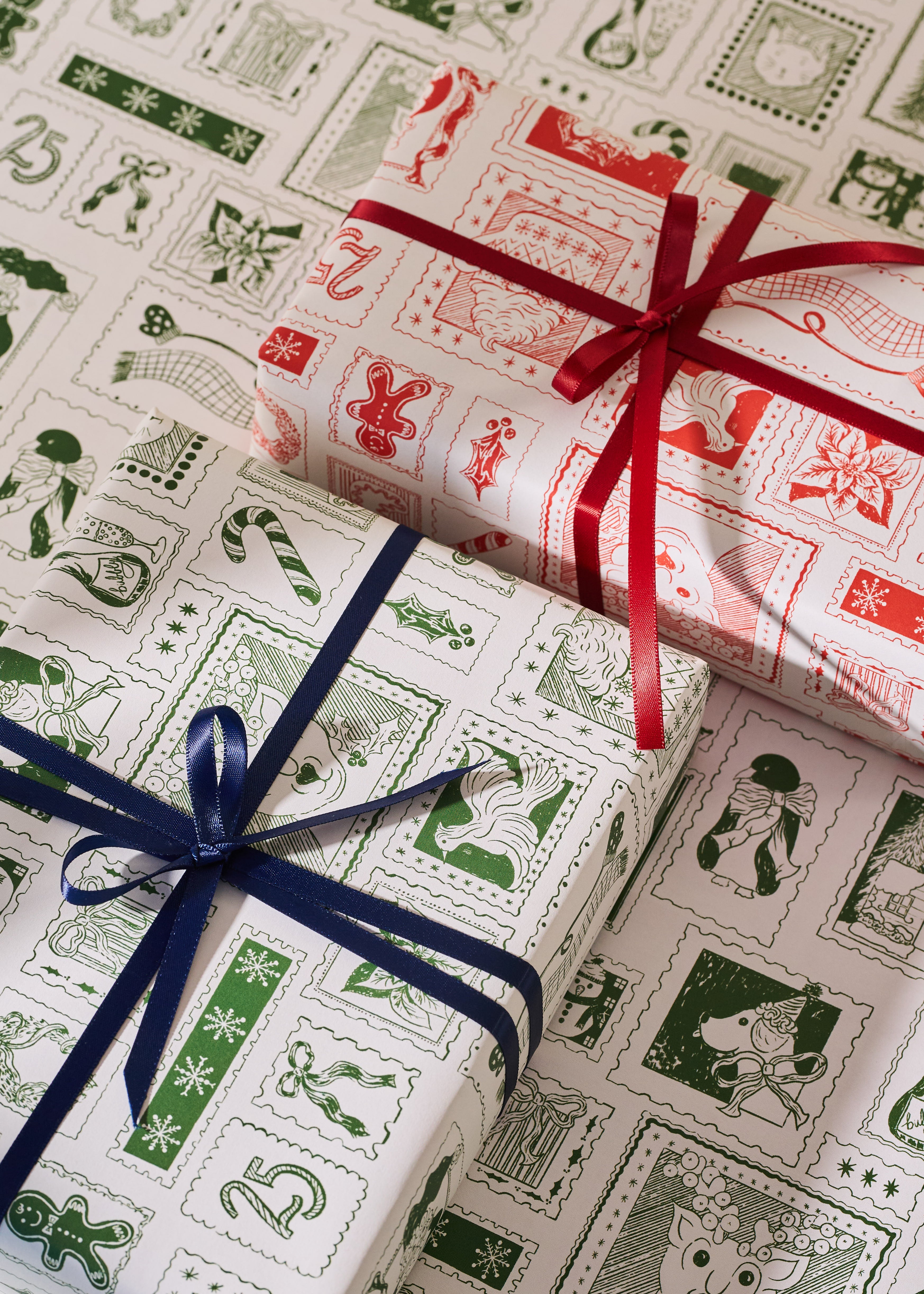 North Pole Post Double Sided Gift Wrap | Set of 3 Sheets