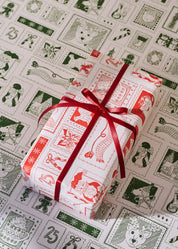 North Pole Post Double Sided Gift Wrap | Set of 3 Sheets