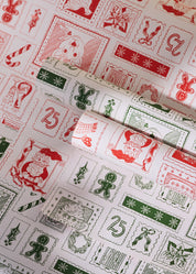 North Pole Post Double Sided Gift Wrap | Set of 3 Sheets