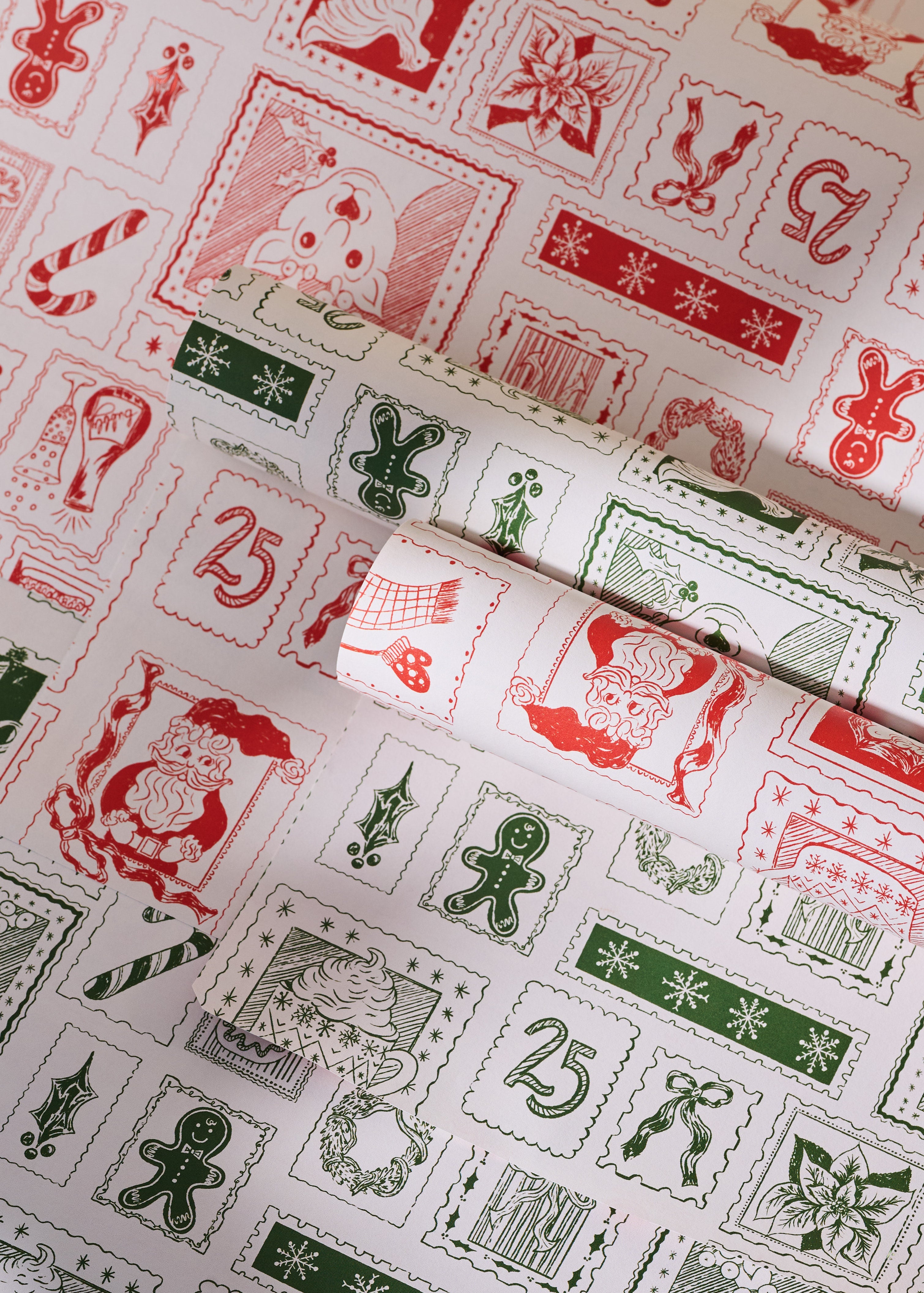 North Pole Post Double Sided Gift Wrap | Set of 3 Sheets