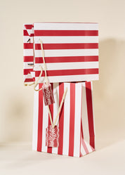 Red Stripe Medium Paper Gift Bag