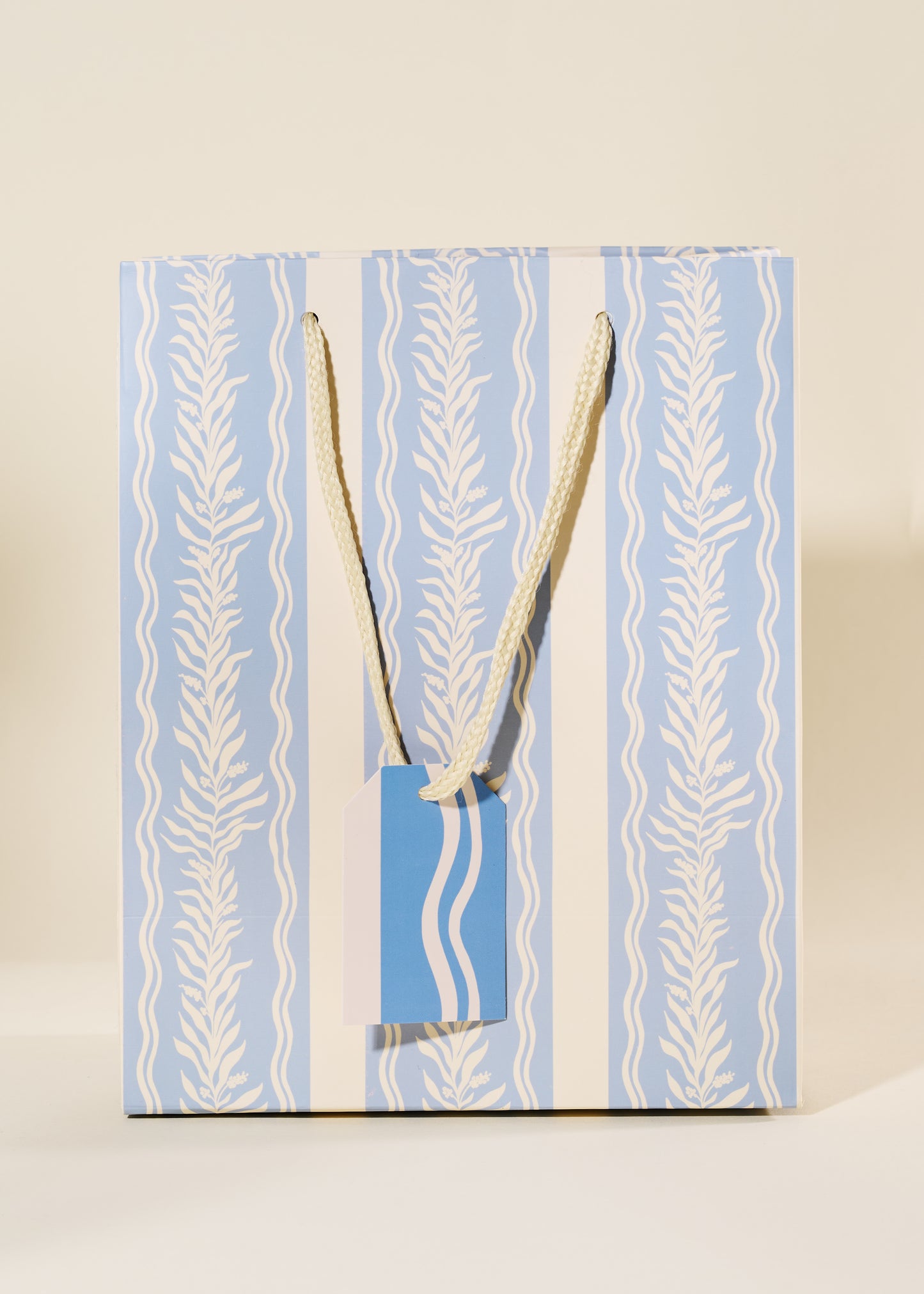 Blue Vine Medium Paper Gift Bag