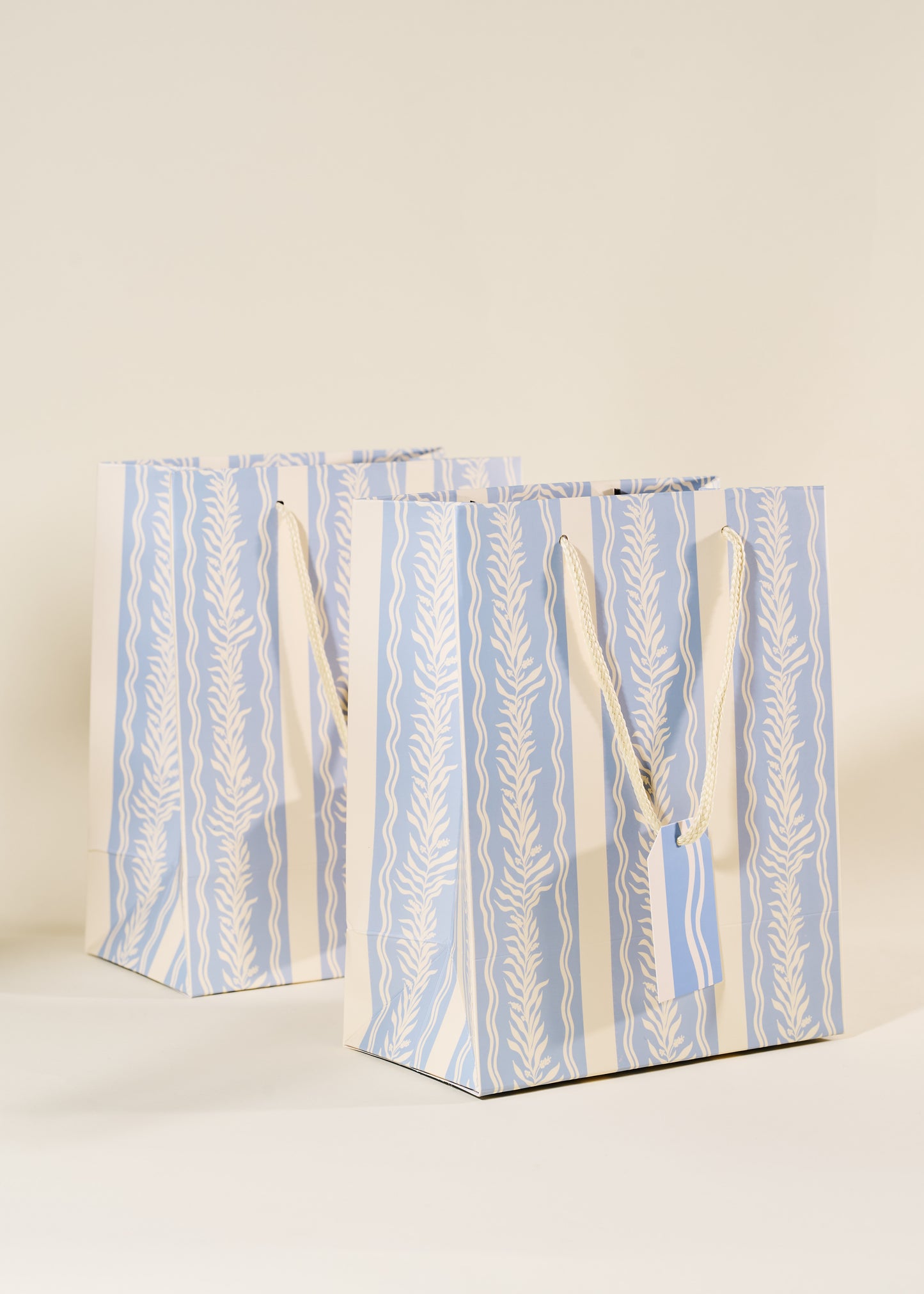 Blue Vine Medium Paper Gift Bag