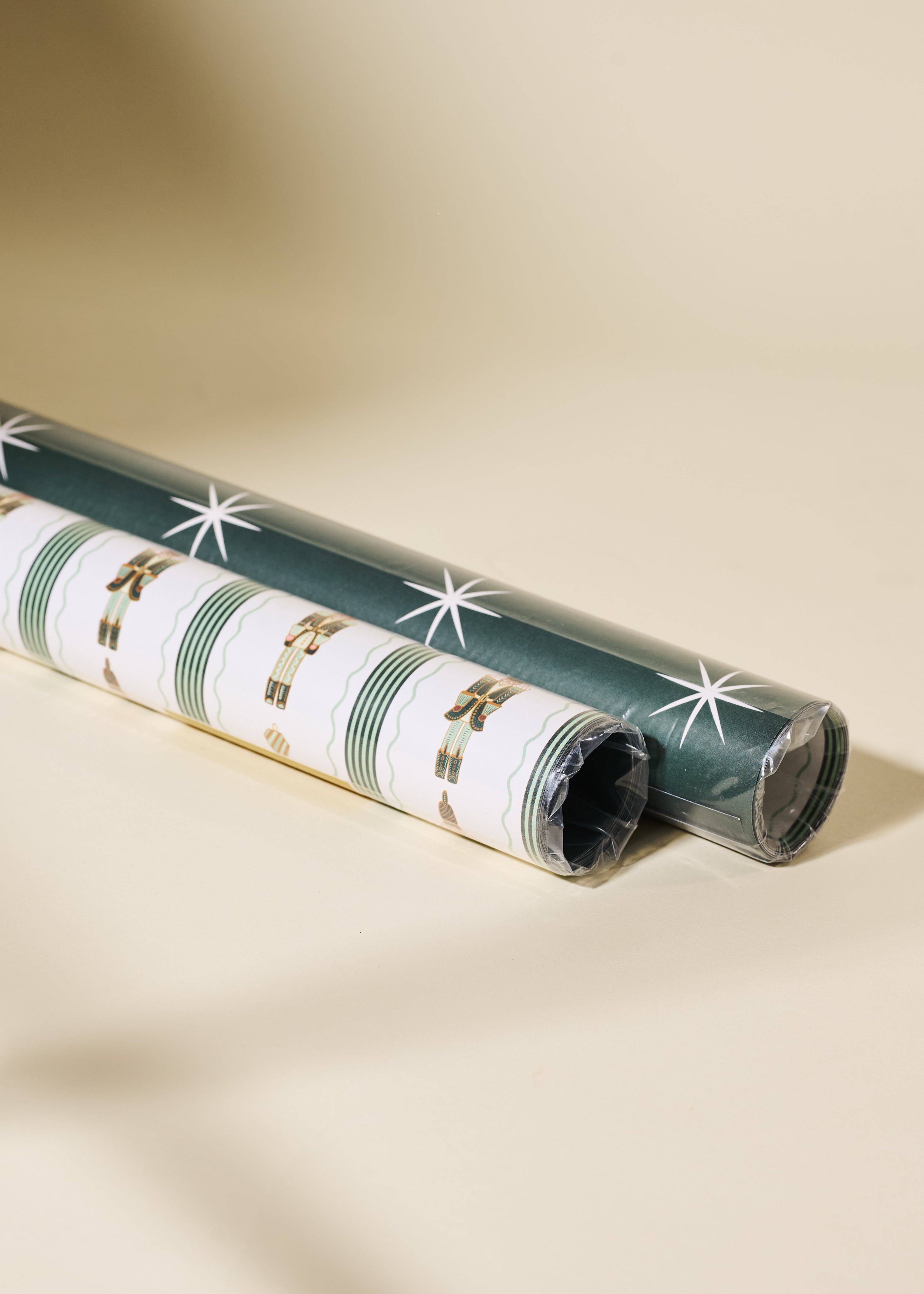 Nutcracker Stripe and Stars Double Sided Gift Wrap | Set of 3 Sheets
