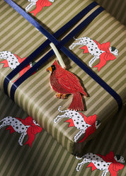 Cardinal Enamel Christmas Tree Ornament