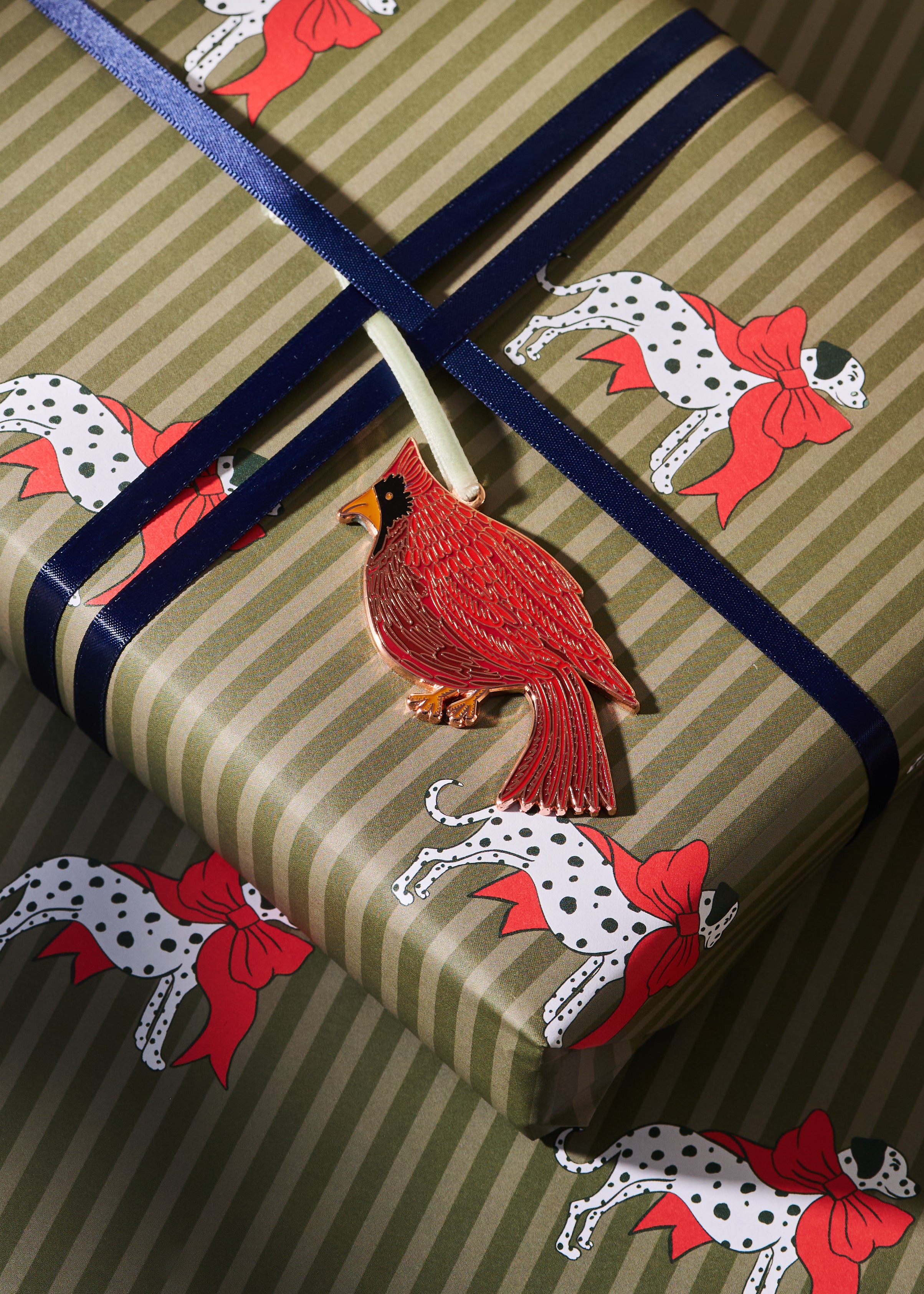 Cardinal Enamel Christmas Tree Ornament