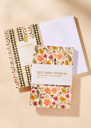 Autumn Floral Perfect Bound Dot Grid Journal