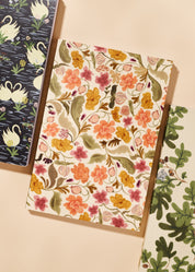 Autumn Floral Perfect Bound Dot Grid Journal