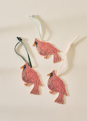 Cardinal Enamel Christmas Tree Ornament