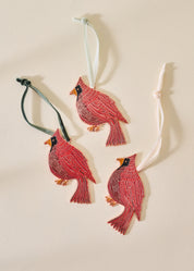 Cardinal Enamel Christmas Tree Ornament