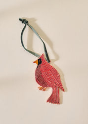Cardinal Enamel Christmas Tree Ornament