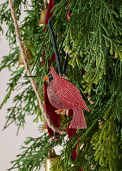 Cardinal Enamel Christmas Tree Ornament