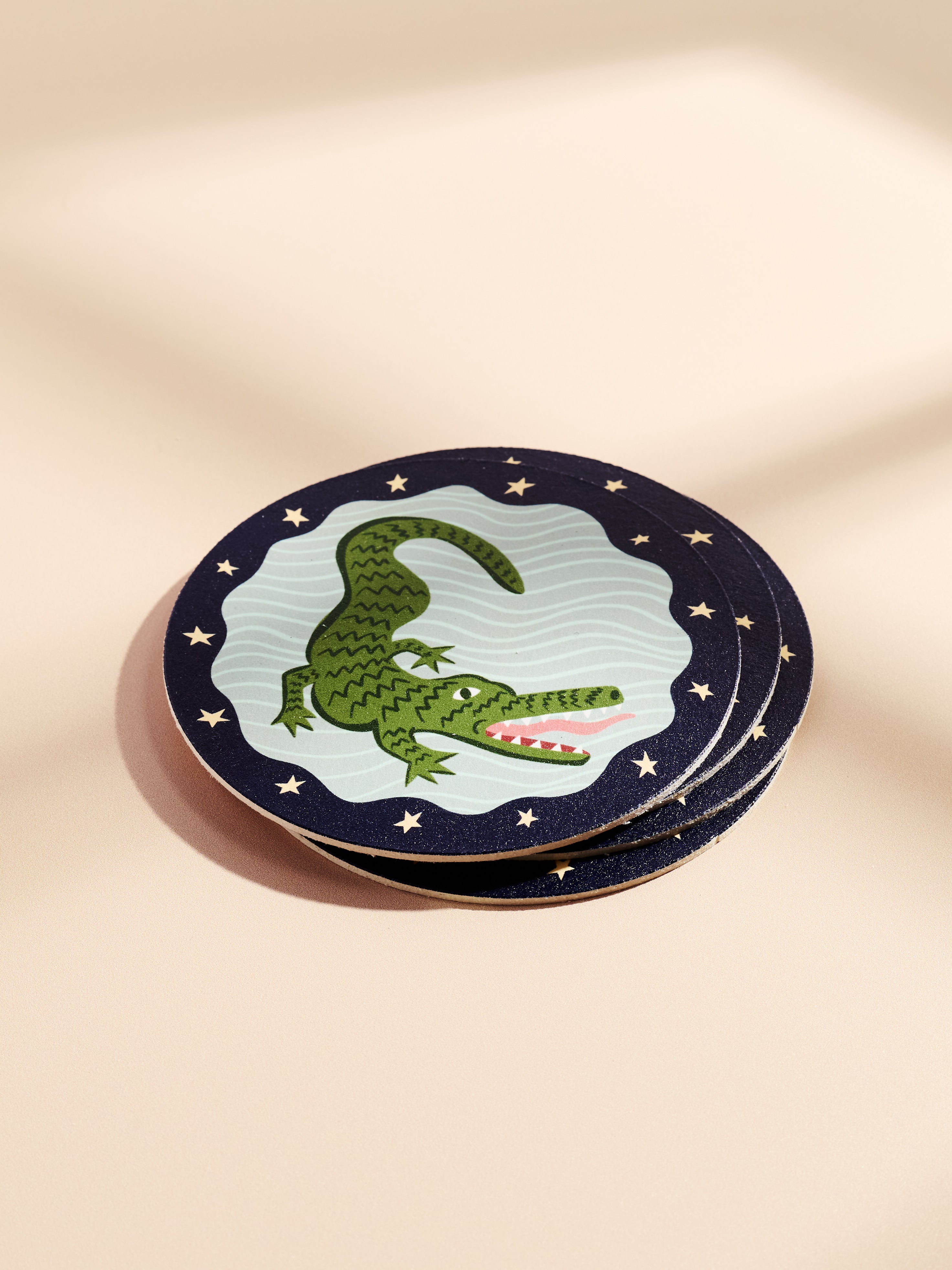 Alligator Star Coasters - Set of 4