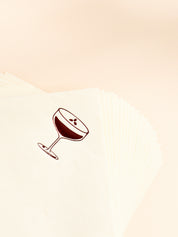 Espresso Martini Cream Paper Beverage Napkin - Set of 20