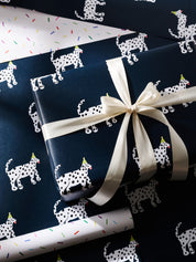 Party Dalmatian and Funfetti Sprinkles Birthday Double Sided Gift Wrap | Set of 3 Sheets