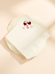 Cin Cin Wine Cheers Paper Beverage Napkin - Set of 20