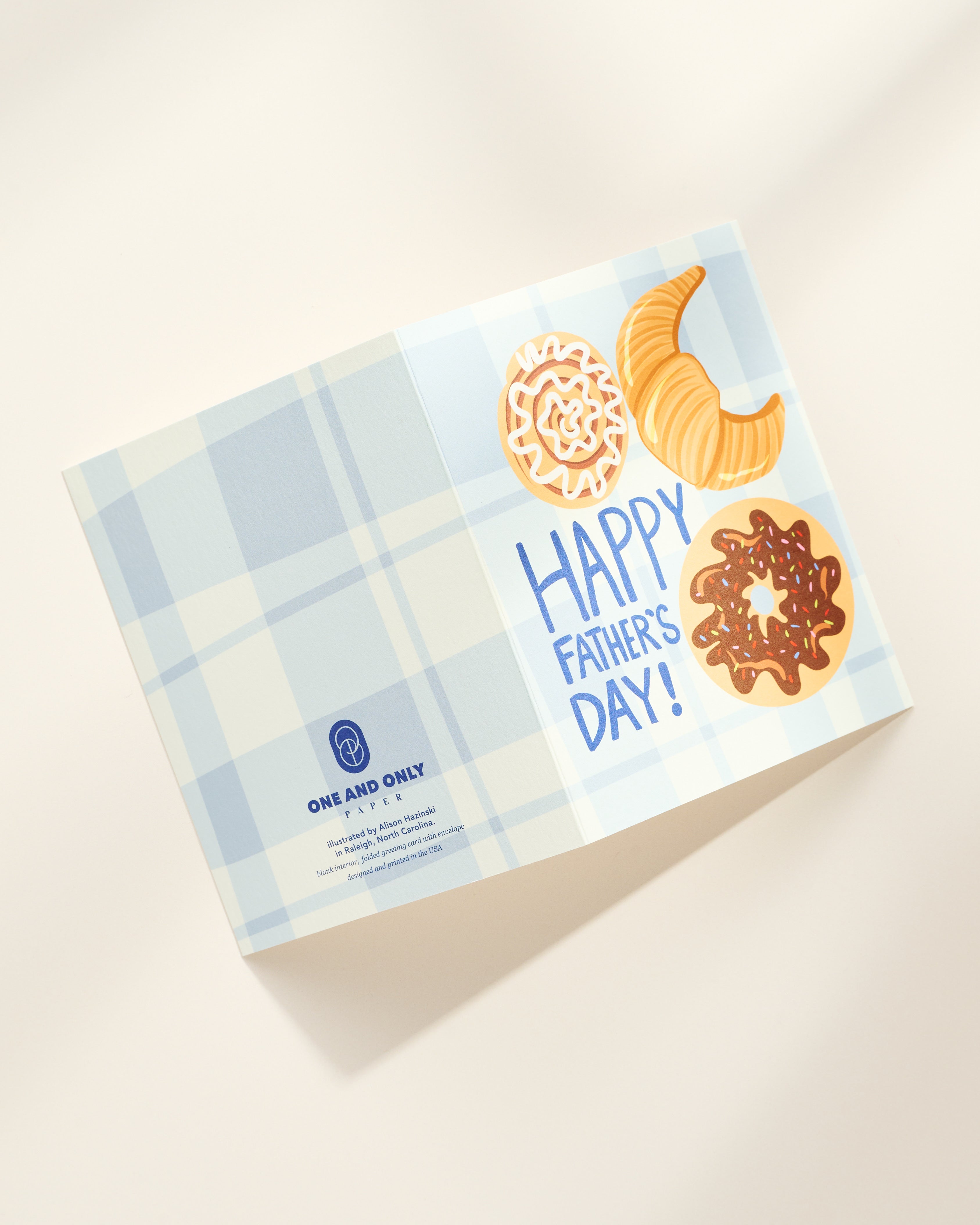 Pastry Father’s Day Folded A2 Greeting Card
