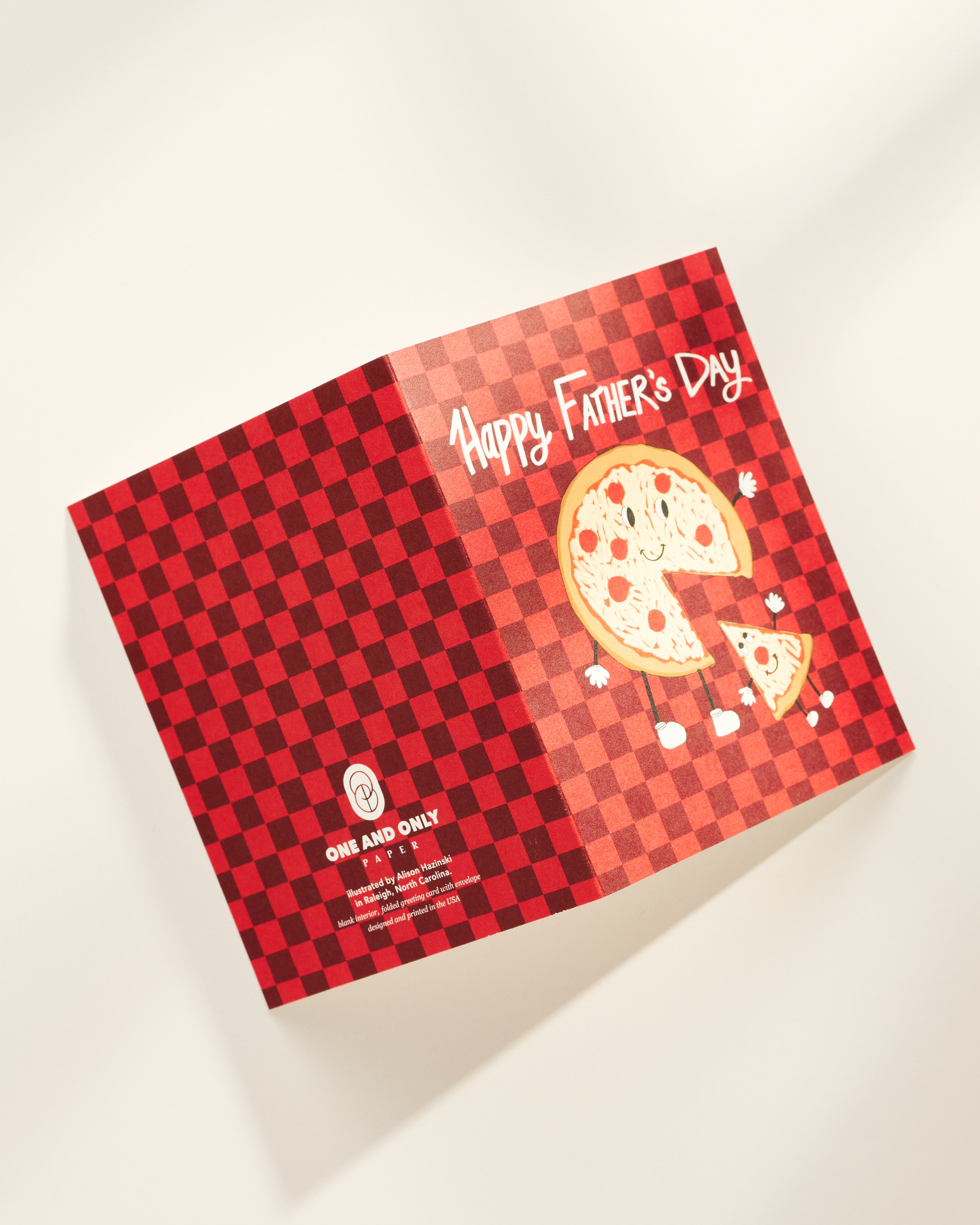 Pizza Father’s Day Folded A2 Greeting Card