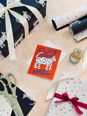 Party Dalmatian and Funfetti Sprinkles Birthday Double Sided Gift Wrap | Set of 3 Sheets