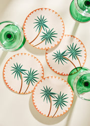 Palm Trees Coasters - Set of Four