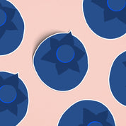 Blueberry Illustrated Sticker