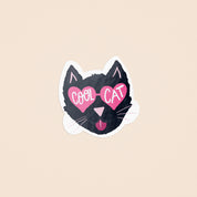 Cool Cat Illustrated Sticker