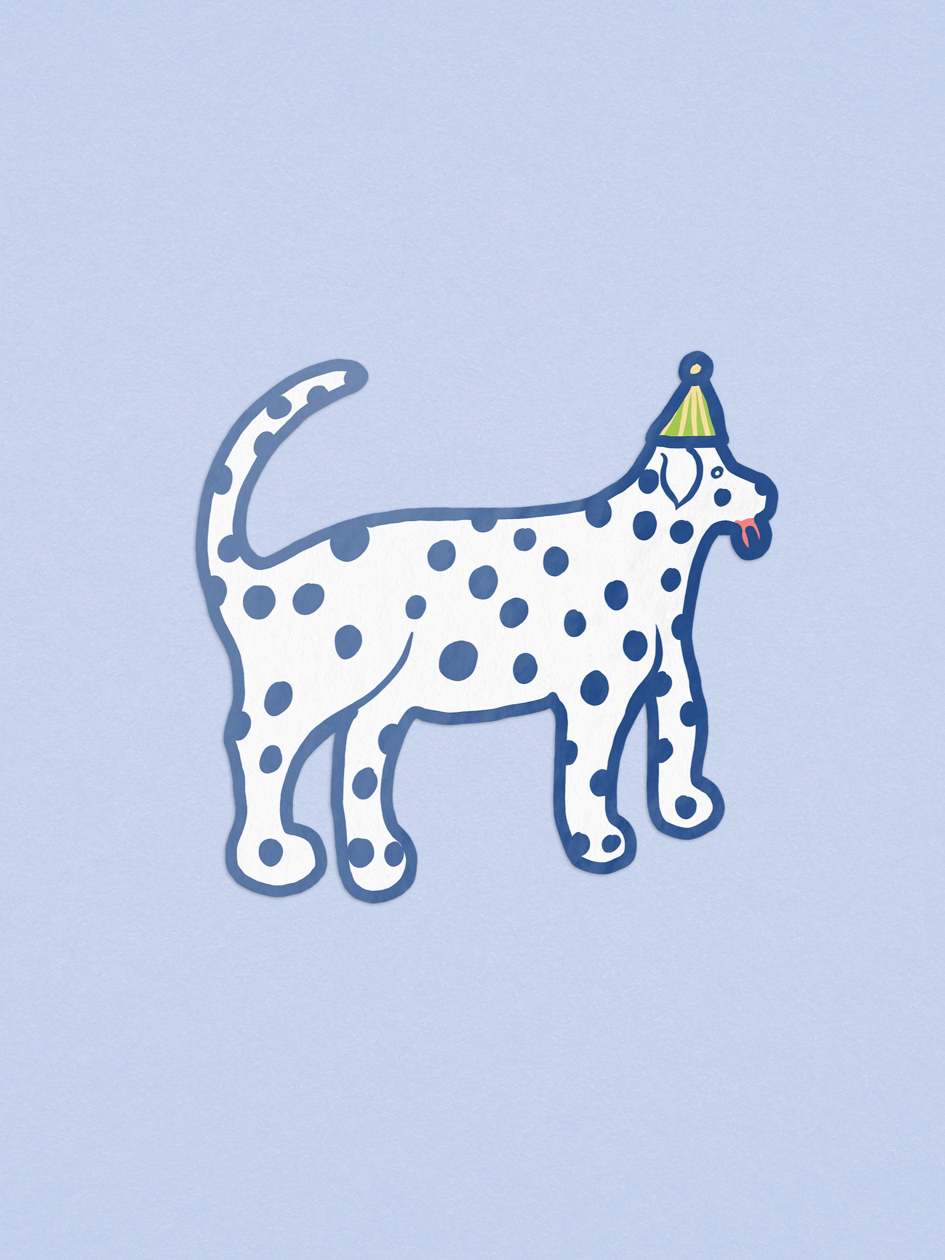 Party Hat Dalmatian Dog Sticker