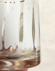 SECONDS Boo Ghost Glass Gold Rimmed Coffee Mug
