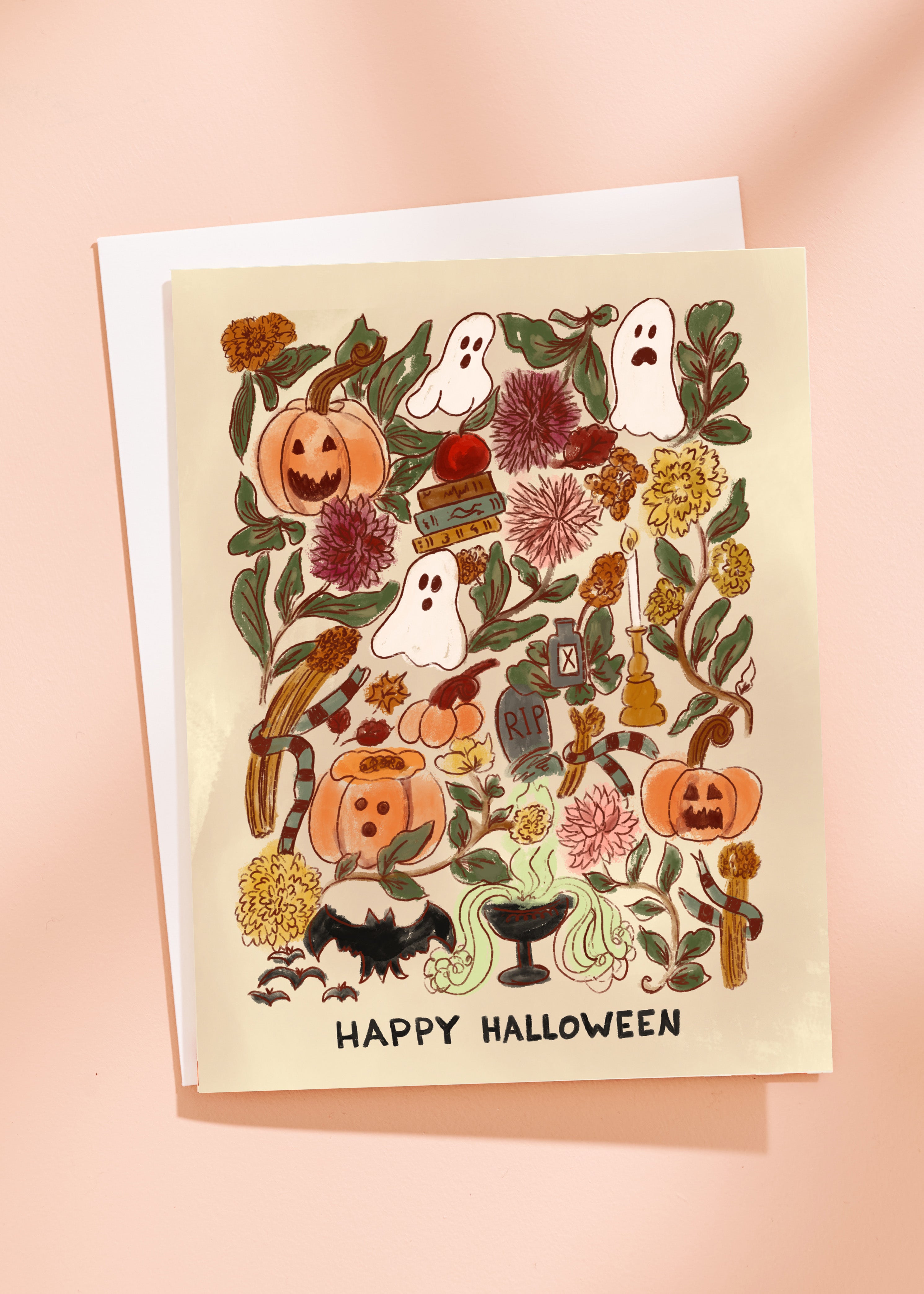 Spooky Friends Halloween Greeting Card