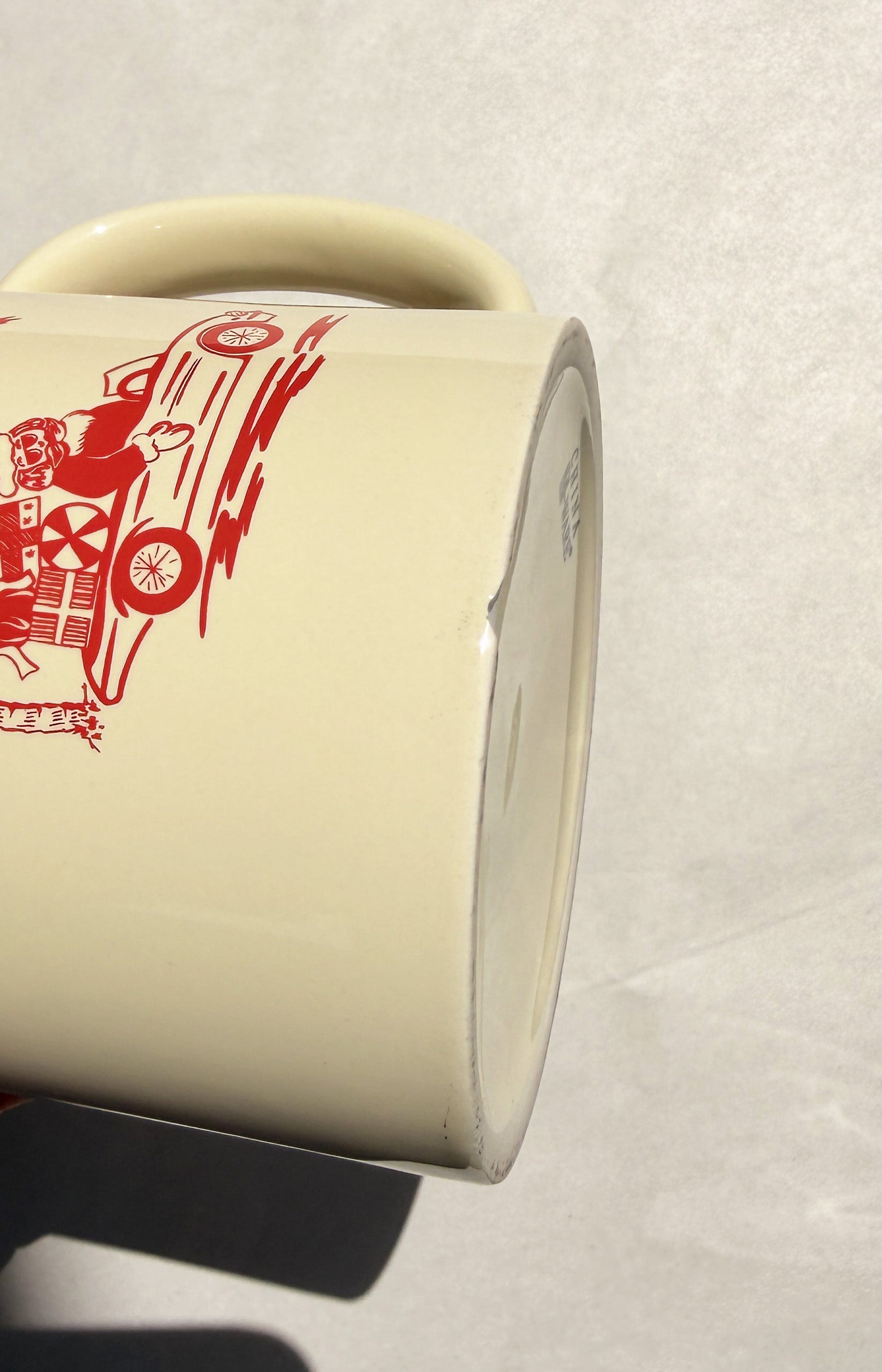 SECONDS Island Santa Cream Coffee Mug