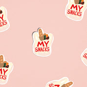 My Snacks Shopping Bag Illustrated Sticker