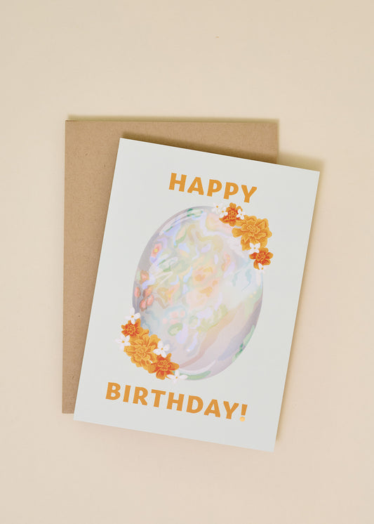 October Birthstone Birthday Card