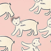 Polar Bear Matte Gift Label Sticker