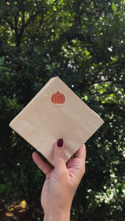 Pumpkin Copper Beverage Napkin - Set of 20