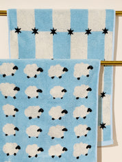 Counting Sheep Terry Cloth Towel Set Of Two