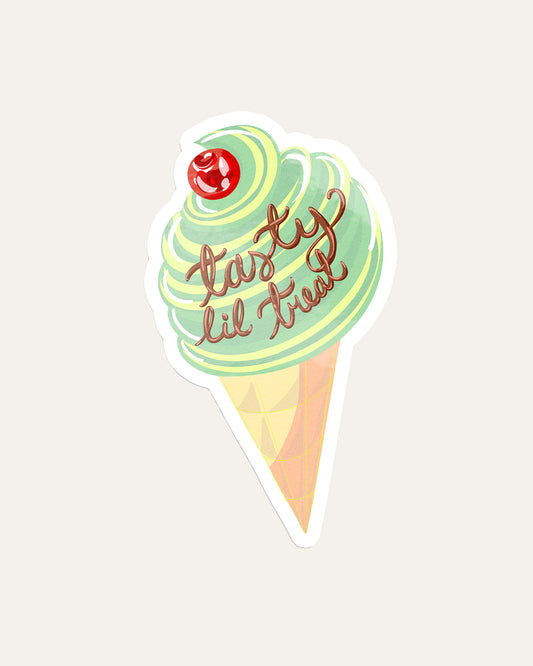 Tasty Lil Treat Ice Cream Cone Sticker