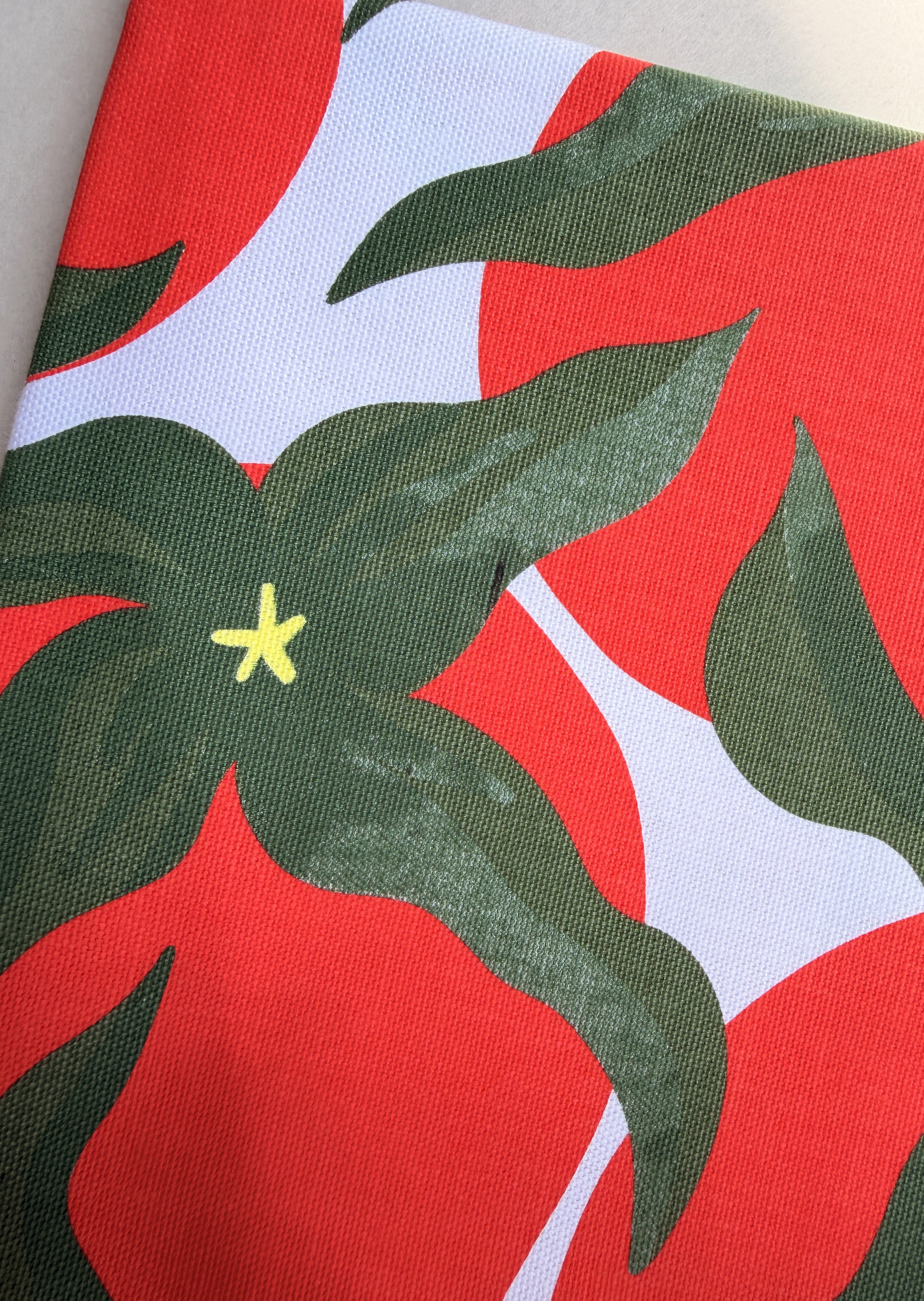 Pomodoro Tomato Red Illustration Tea Towel