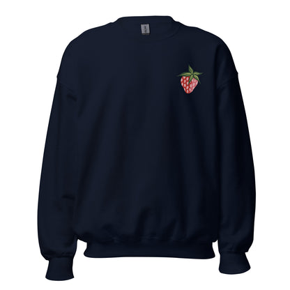 Strawberry Embroidered Unisex Sweatshirt