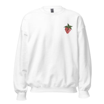 Strawberry Embroidered Unisex Sweatshirt