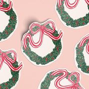 Wreath with Bow Sticker