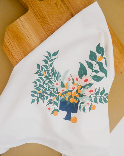 Winter Bouquet Tea Towel