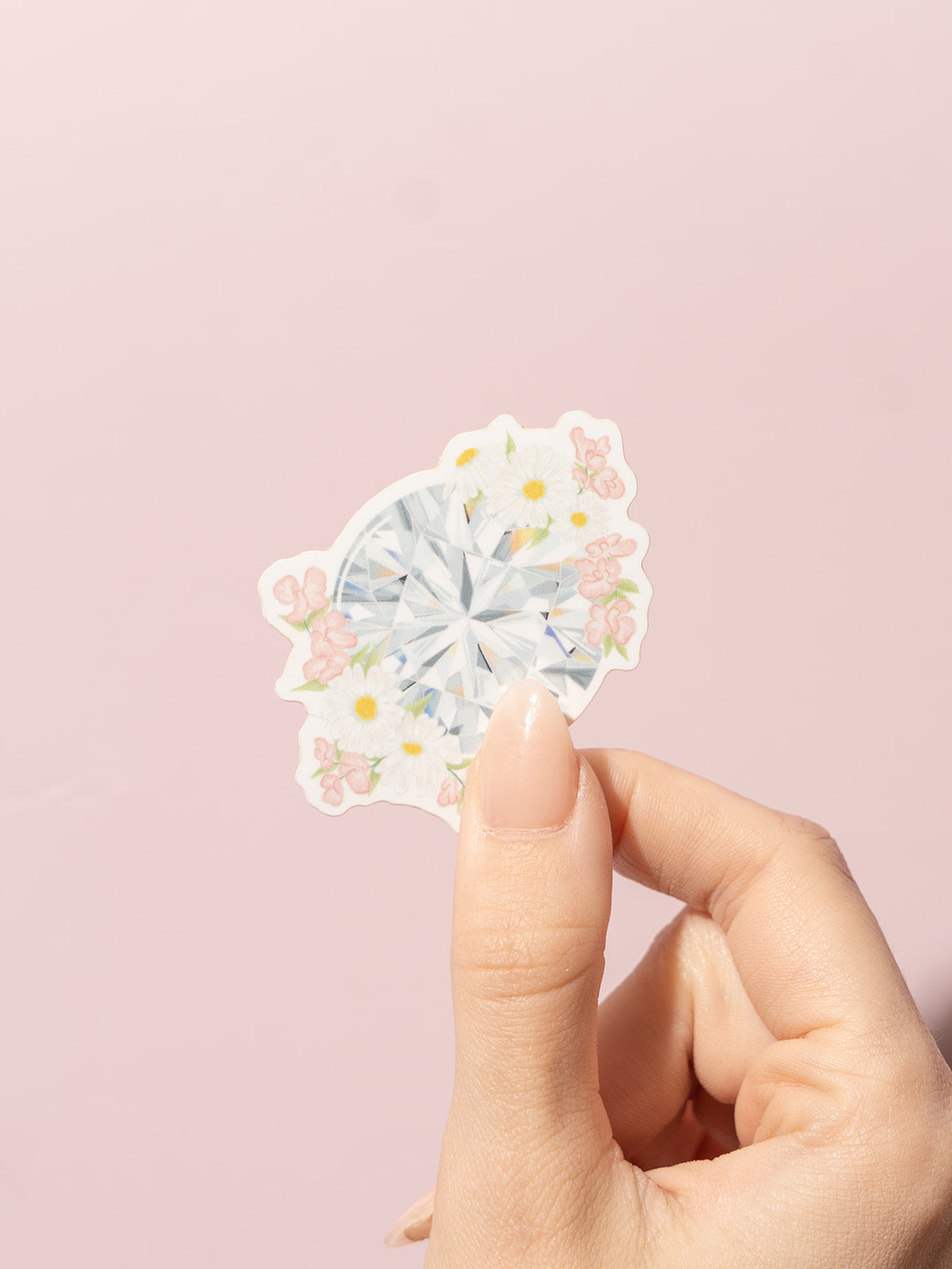 Diamond Floral Gemstone Sticker
