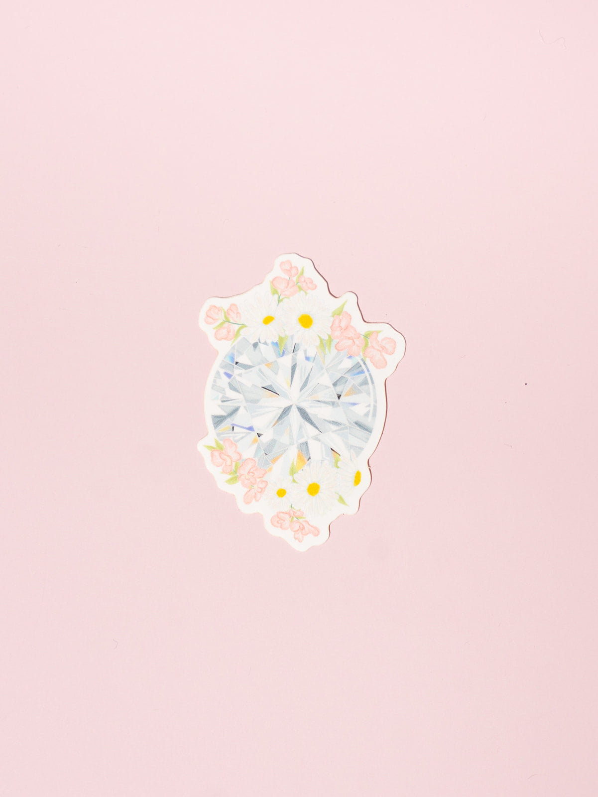 Diamond Floral Gemstone Sticker