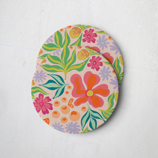 Fauvist Inspired Floral Coasters - Set of Four