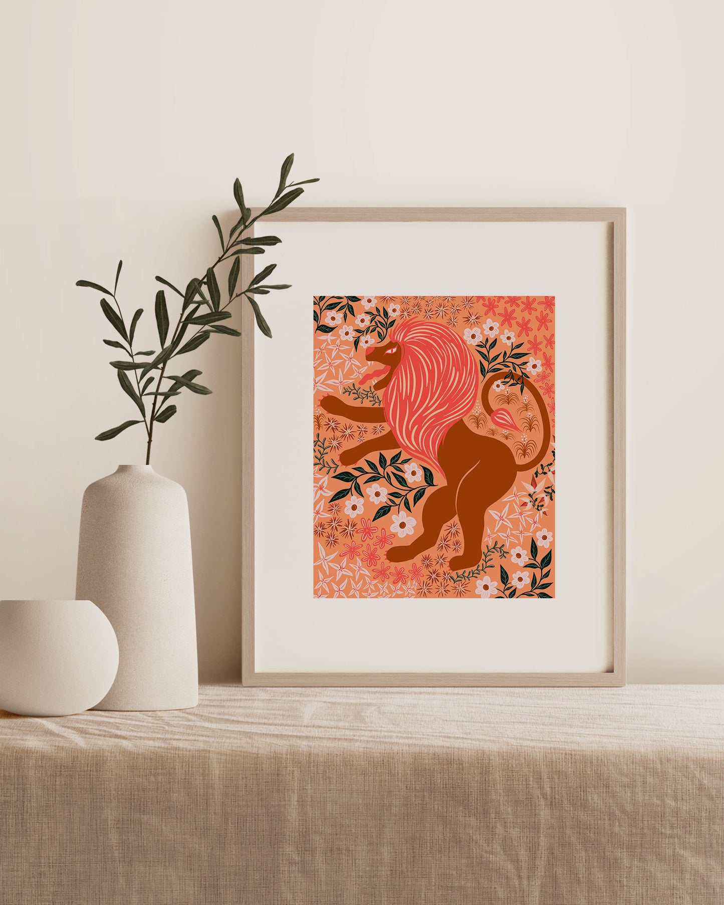 Roaring Lion Giclee Print