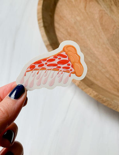 Drippy Pizza Clear Sticker