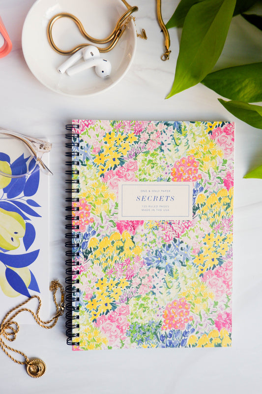 Midsummer Blossoms Wire Bound Softcover Notebook