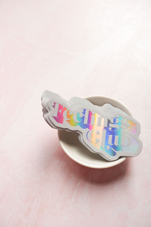 Feelings Club Holographic Sticker