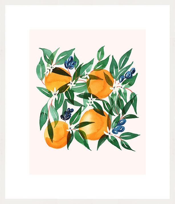 Orange Blossoms Print